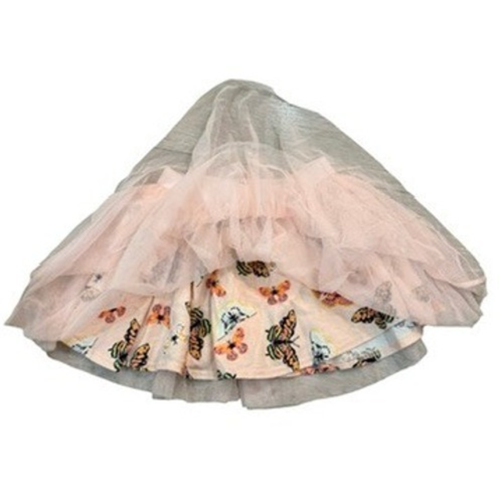 Epic Threads Tutu Skirt Pink Butterfly Print Tulle Layered Kids Size 5 - Picture 3 of 4